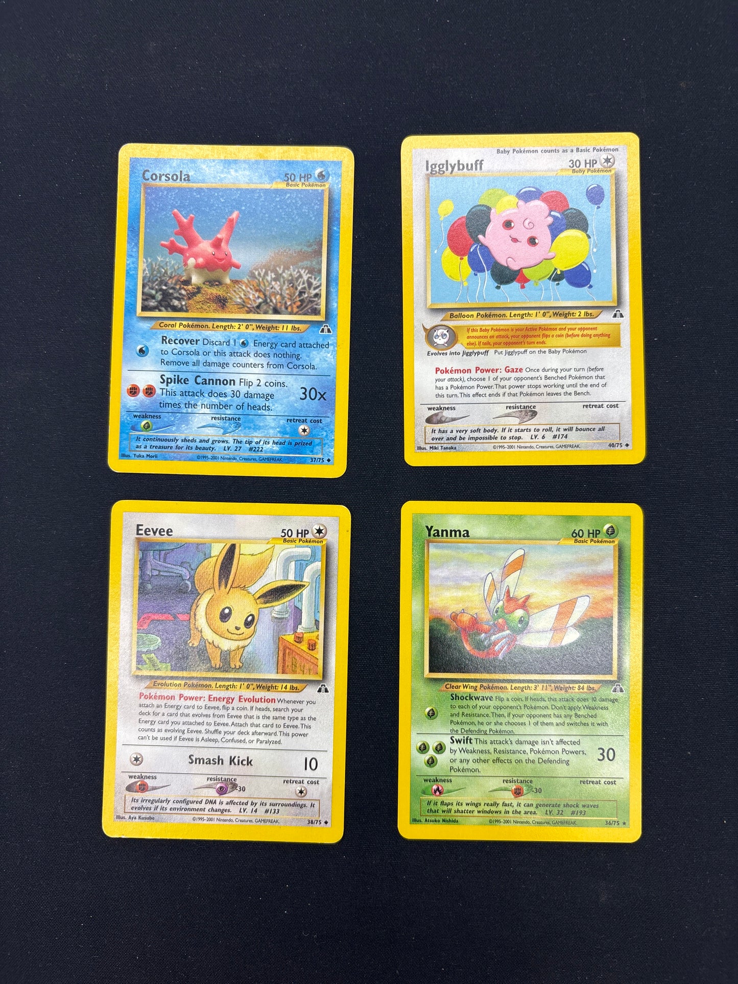Auction Lot 50: Pokemon Neo Discovery Card Lot 2 Conditions Vary