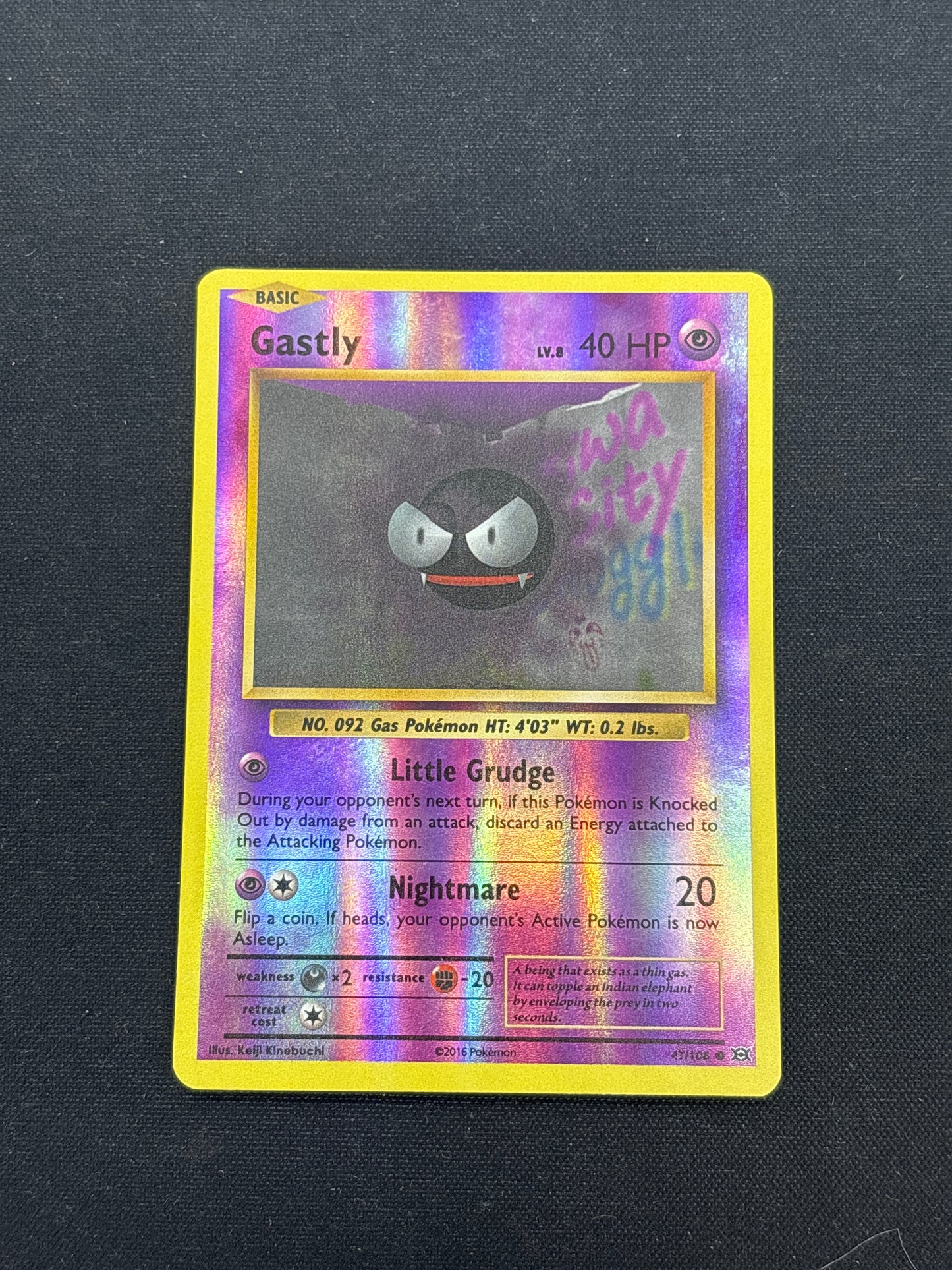 Auction Lot 37: Pokemon Cards Gastly Reverse Foil XY Evolutions Condition Vary