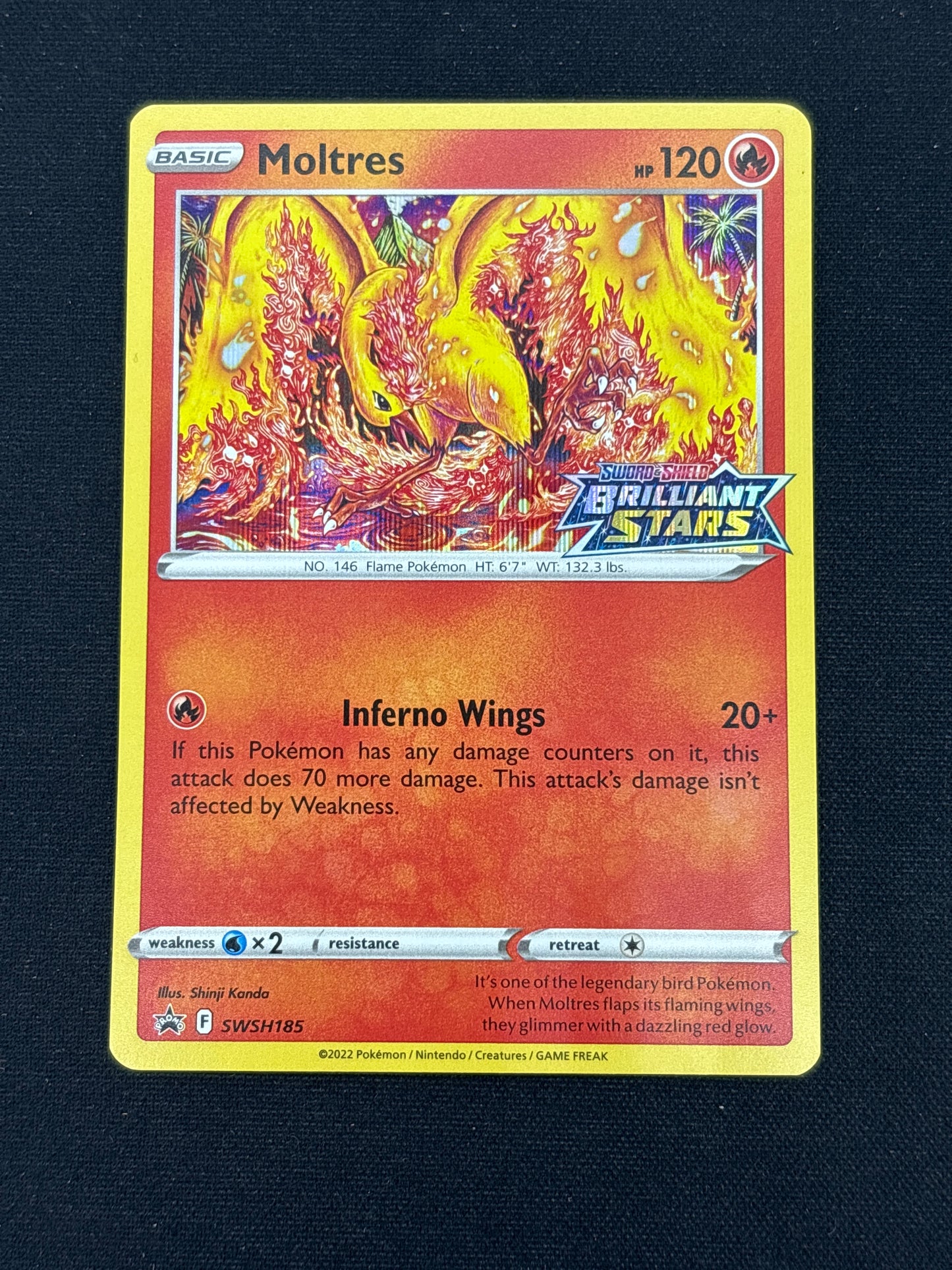 Auction Lot 249: Moltres Stamped Holo Pokemon Card Conditions Vary