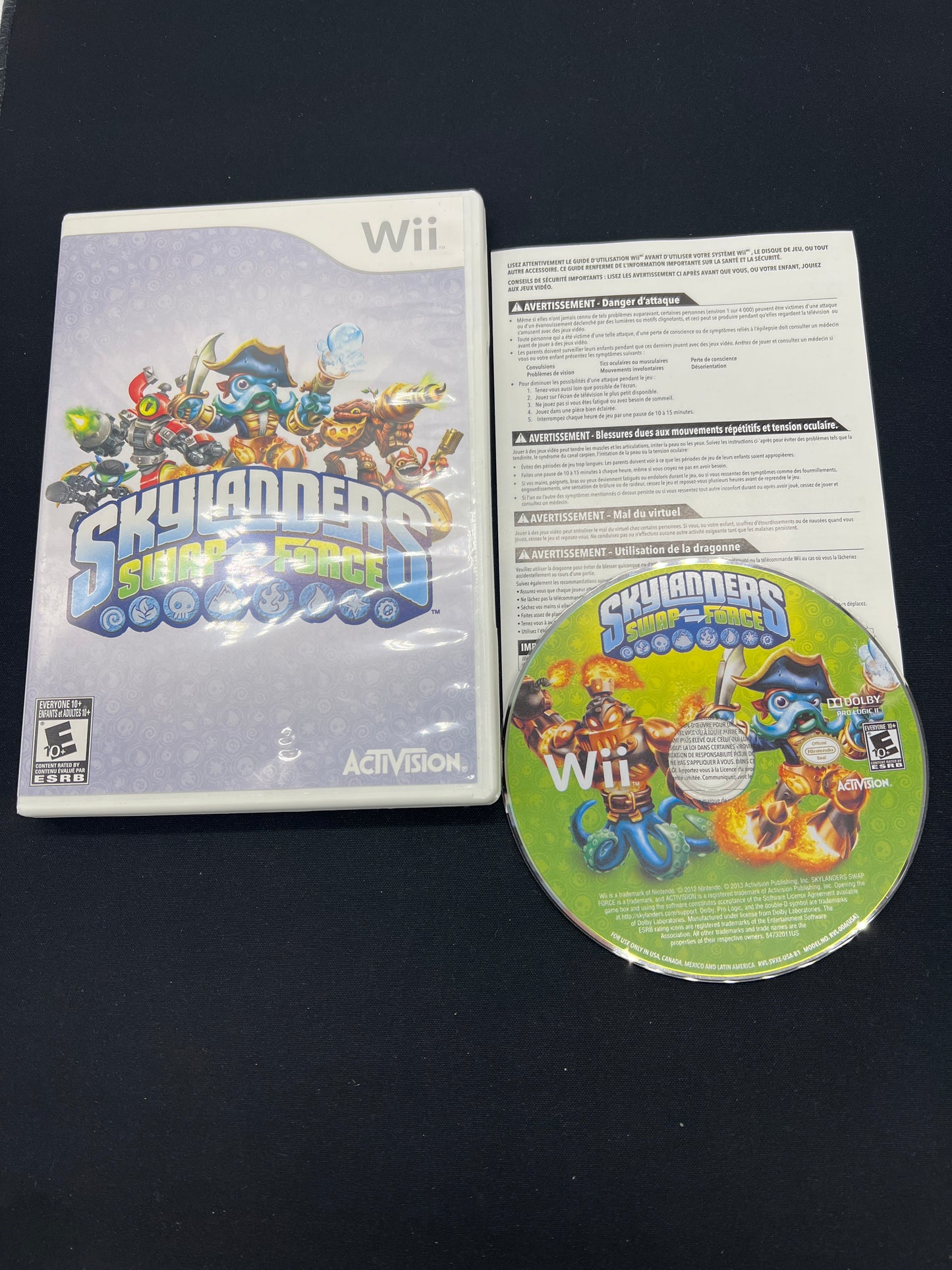 Auction Lot 75: Nintendo Wii Skylanders Swap Force CIB