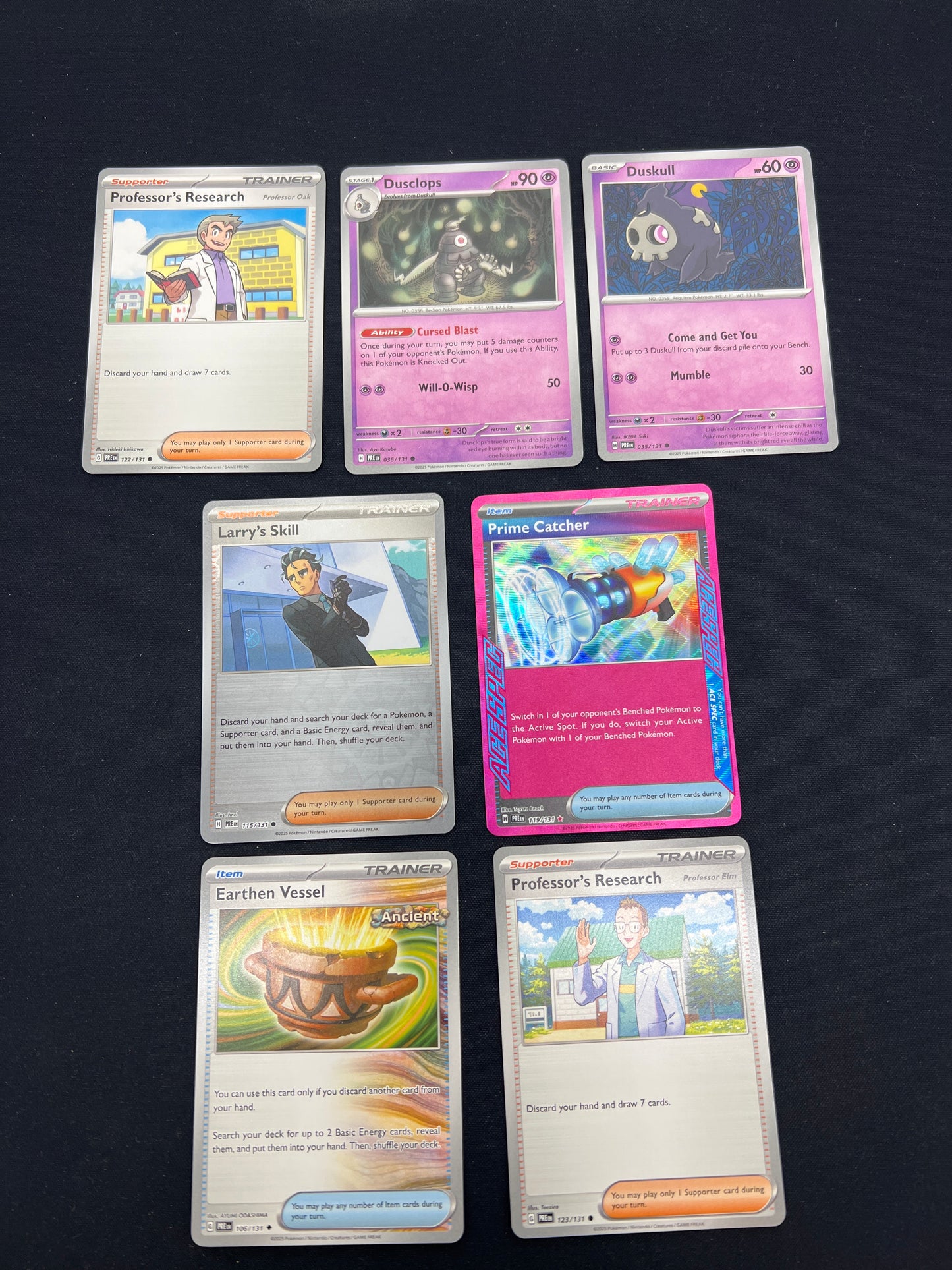 Auction Lot 403: Pokemon Cards Lot of 7 Prismatic Evolutions Conditions Vary