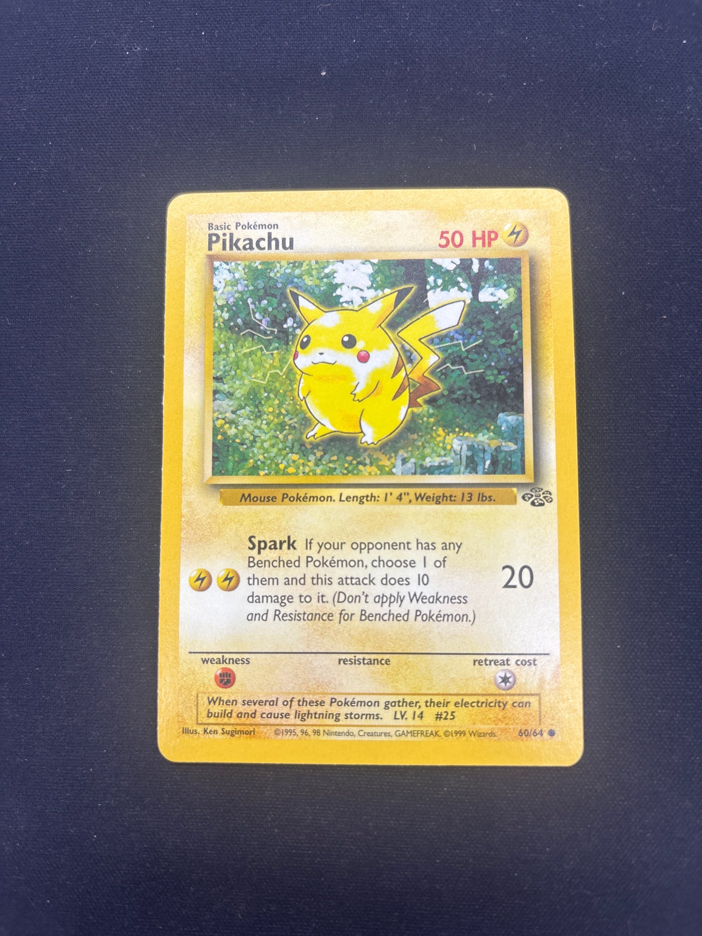 Auction Lot 36: Pokemon Card Pikachu Jungle Condition Vary