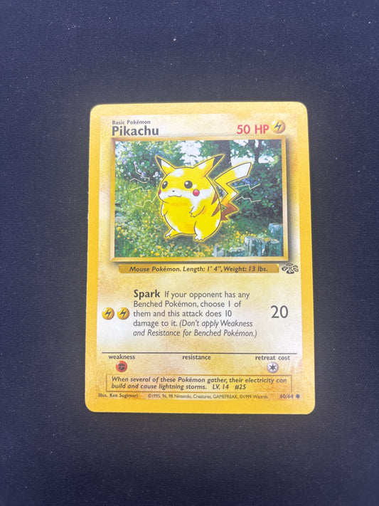 Auction Lot 36: Pokemon Card Pikachu Jungle Condition Vary