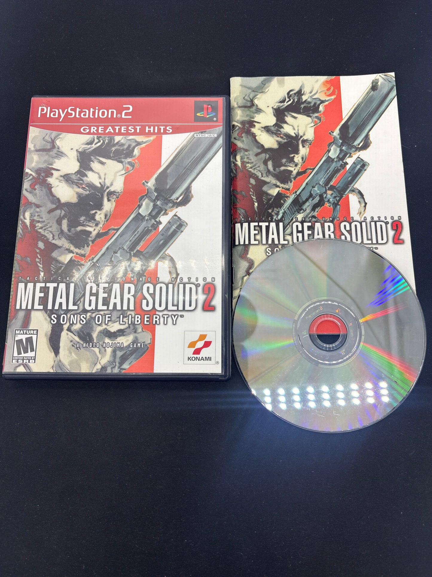 Auction Lot 153: Playstation 2 Video Game Metal Gear Solid 2 Sons of Liberty CIB