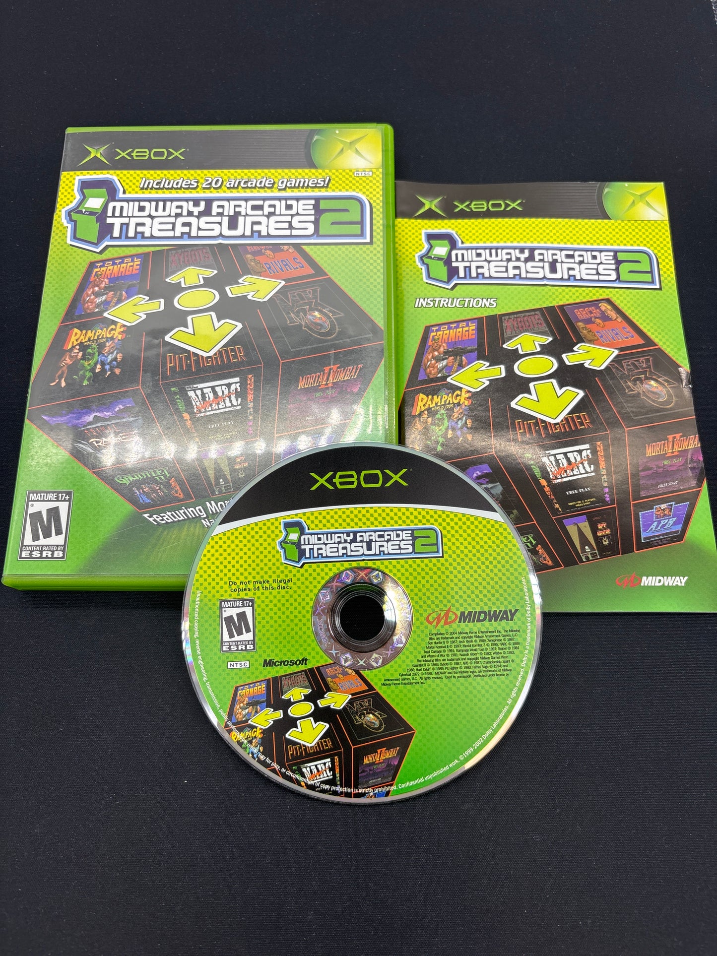 Auction Lot 102: XBOX Video Game Midway Arcade Treasures 2 CIB