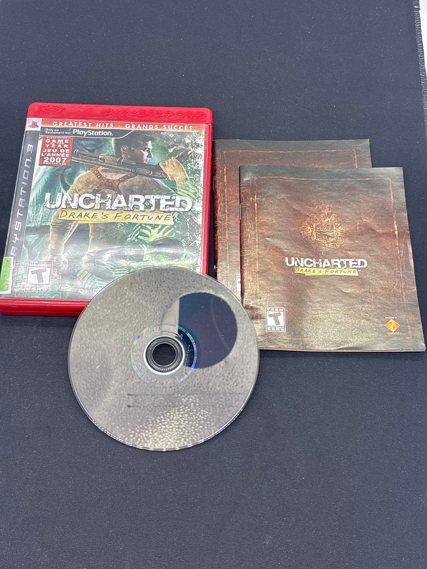 Auction Lot 133: Uncharted Drake's Fortune Greatest Hits PS3 CIB