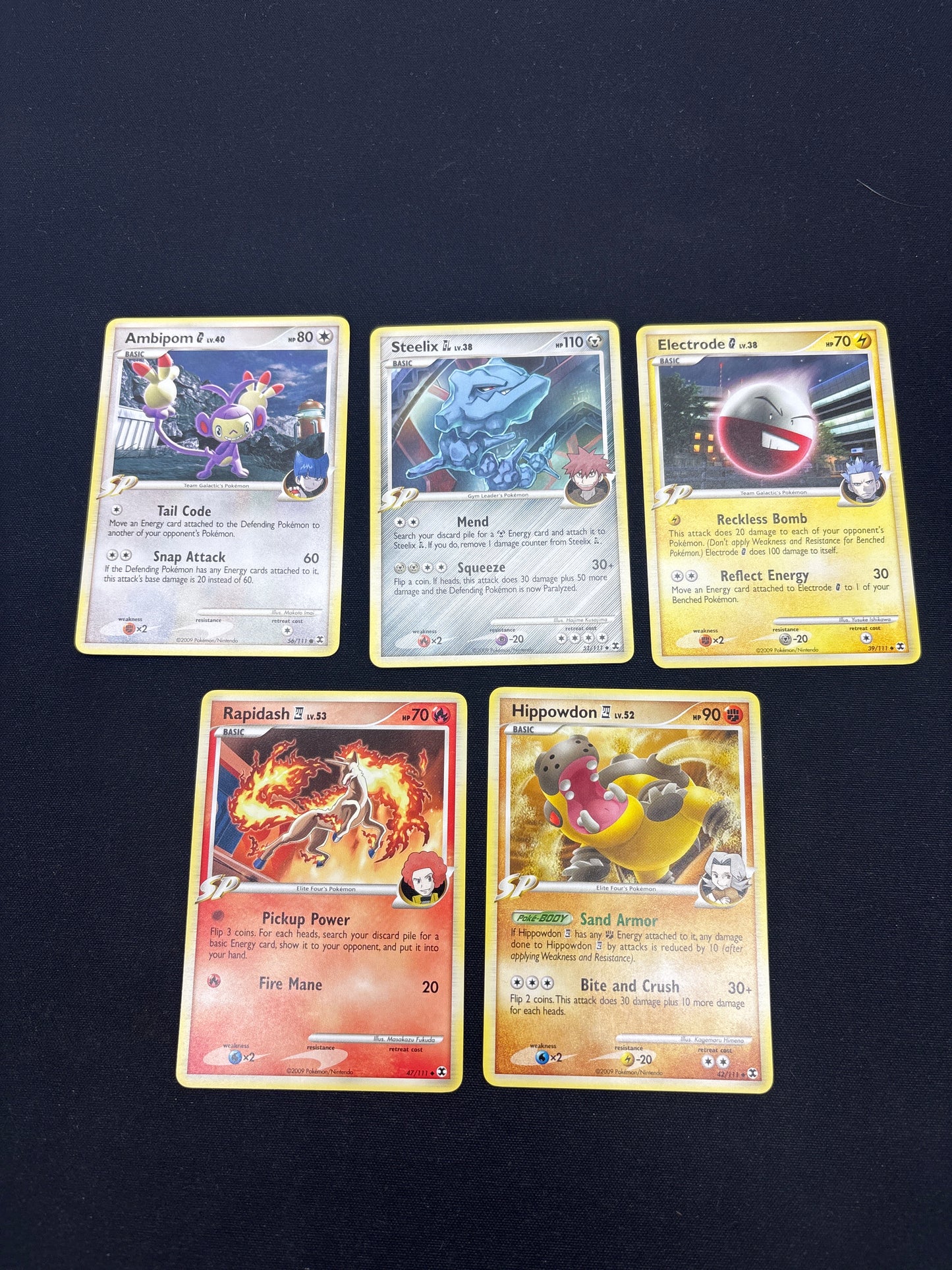 Auction Lot 285: Pokemon Cards Assorted Lot of 5 Mid Era Commons Uncommons Conditions Vary Lot 4