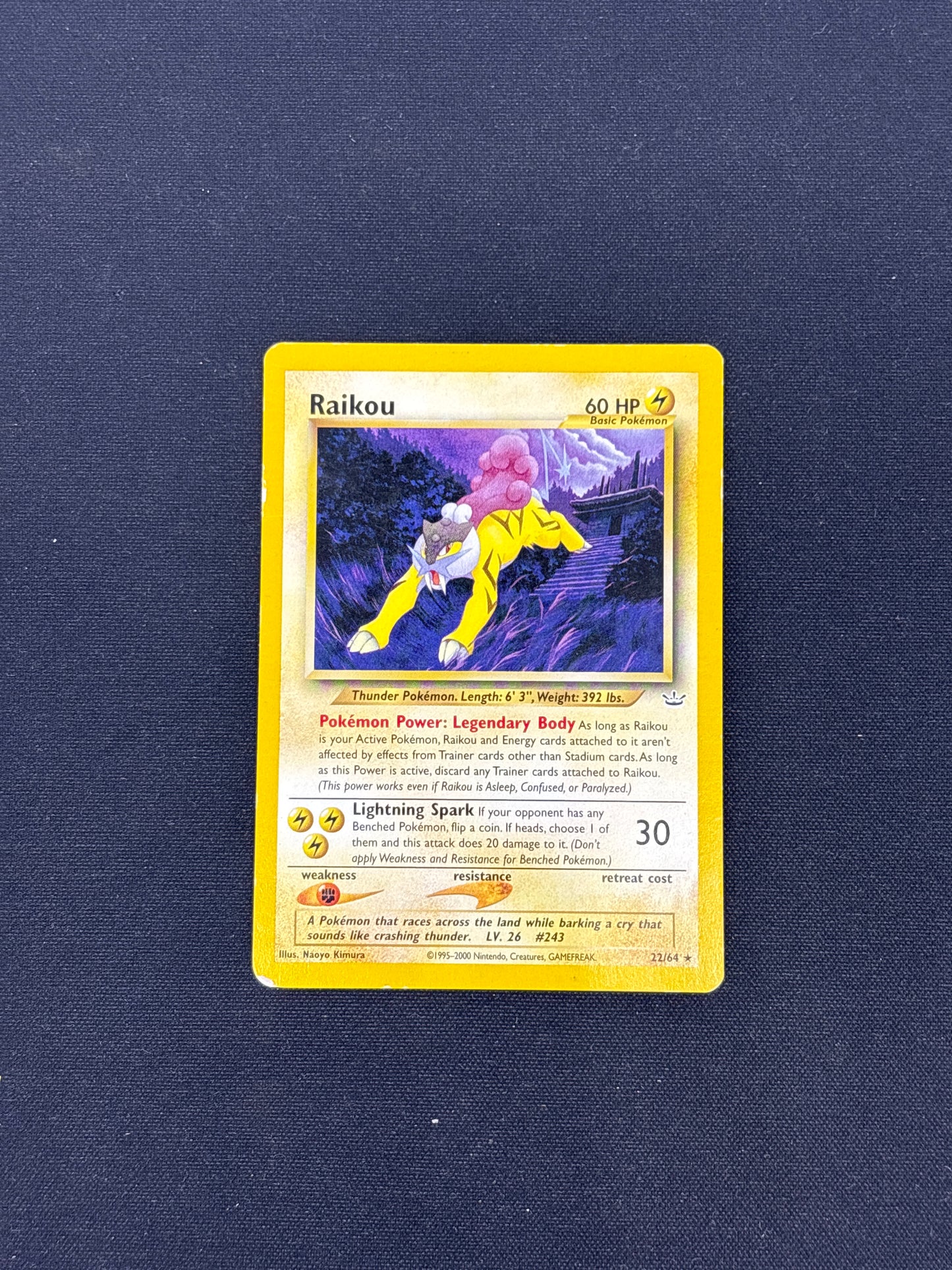 Auction Lot 153: Raikou Neo Revelation Card Conditions Vary