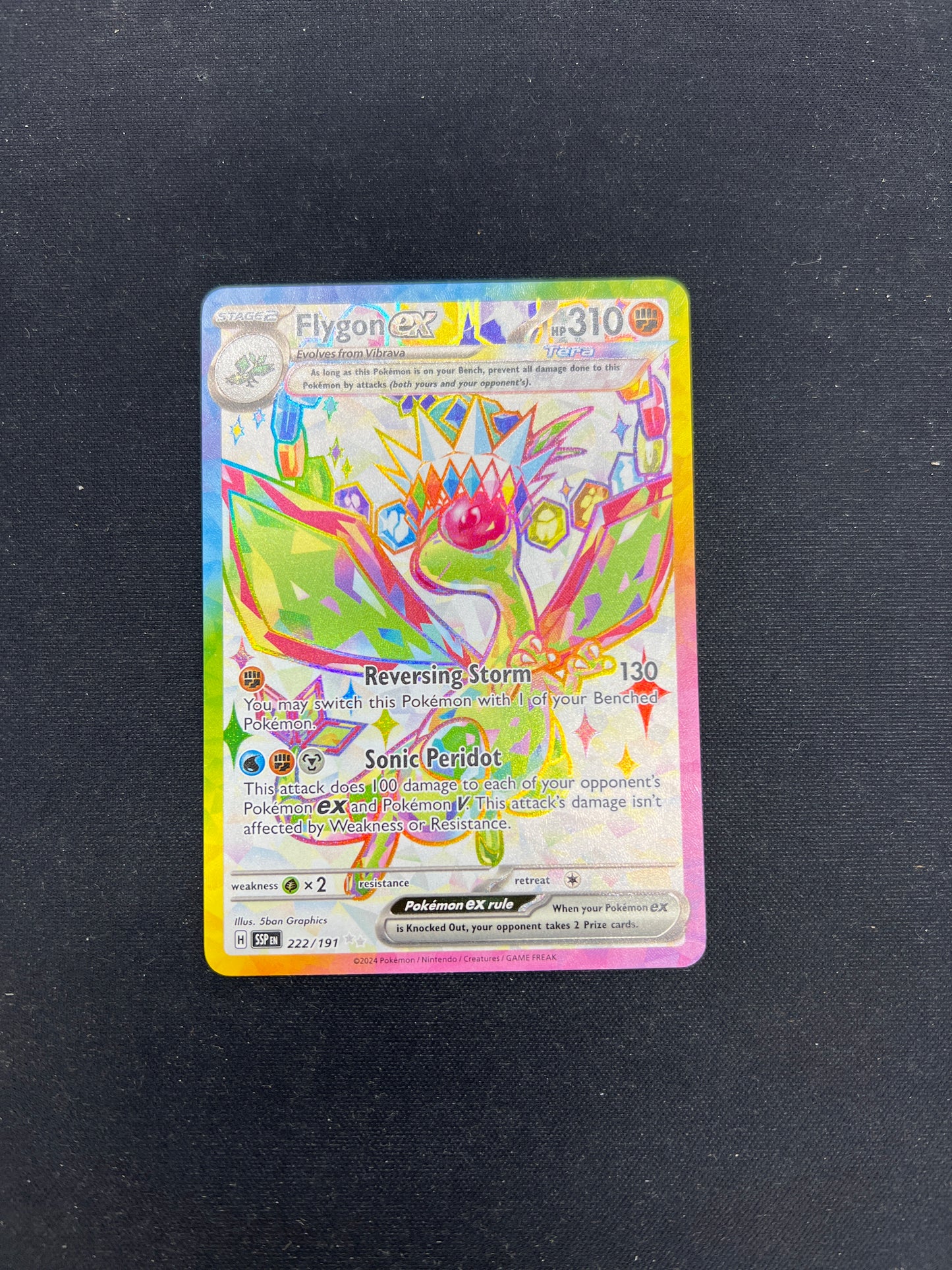 Auction Lot 262: Pokemon Cards Surging Sparks Flygon EX Full Art Condition Vary