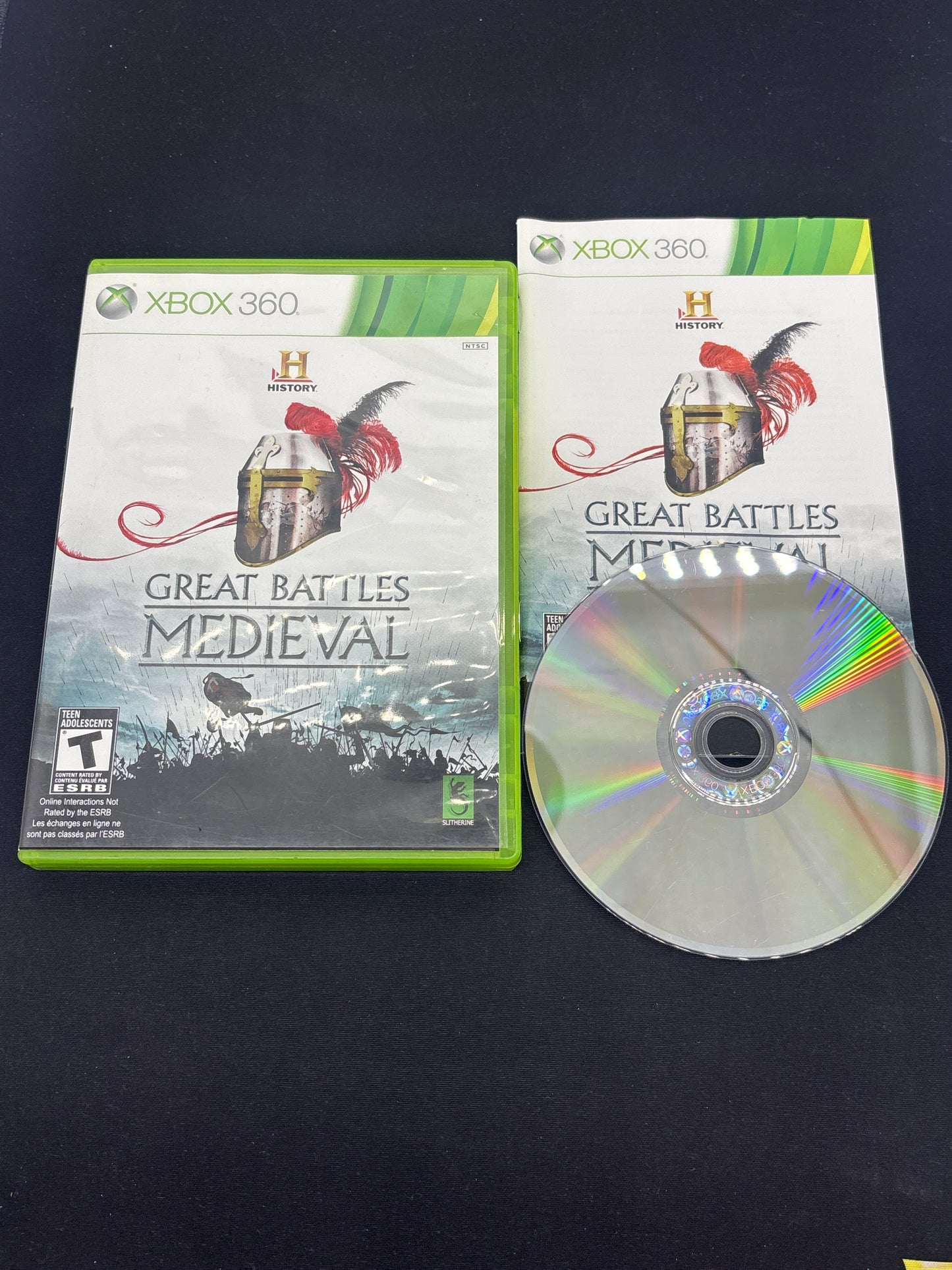 Auction Lot 183: XBOX 360 Video Game Great Battles Medieval CIB