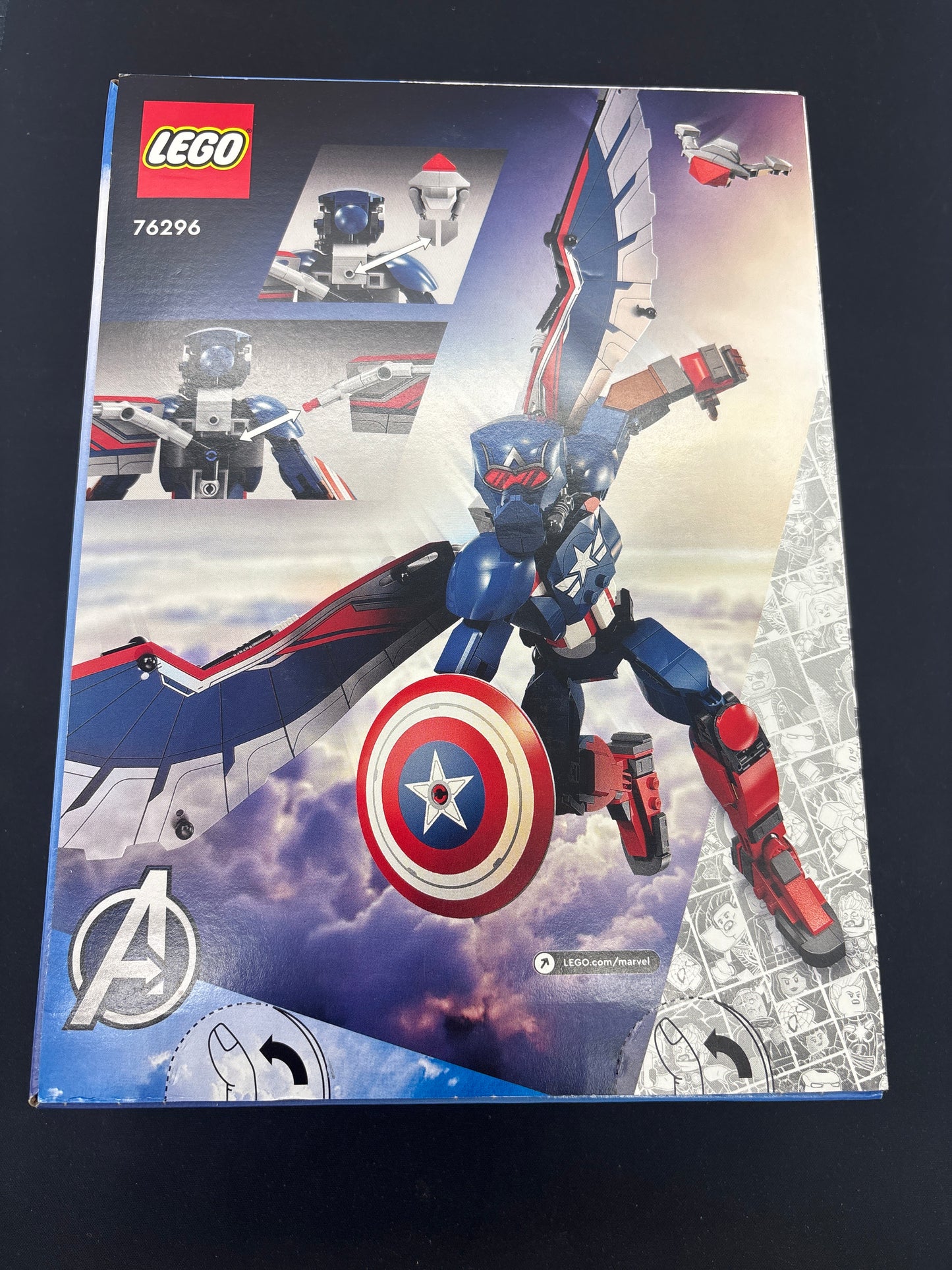 Auction Lot 176: LEGO Marvel New Captain America Construction Figure