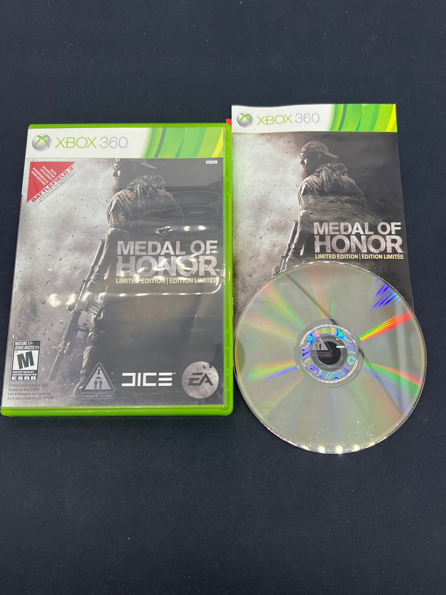 Auction Lot 165: XBOX 360 Video Game Medal of Honor CIB