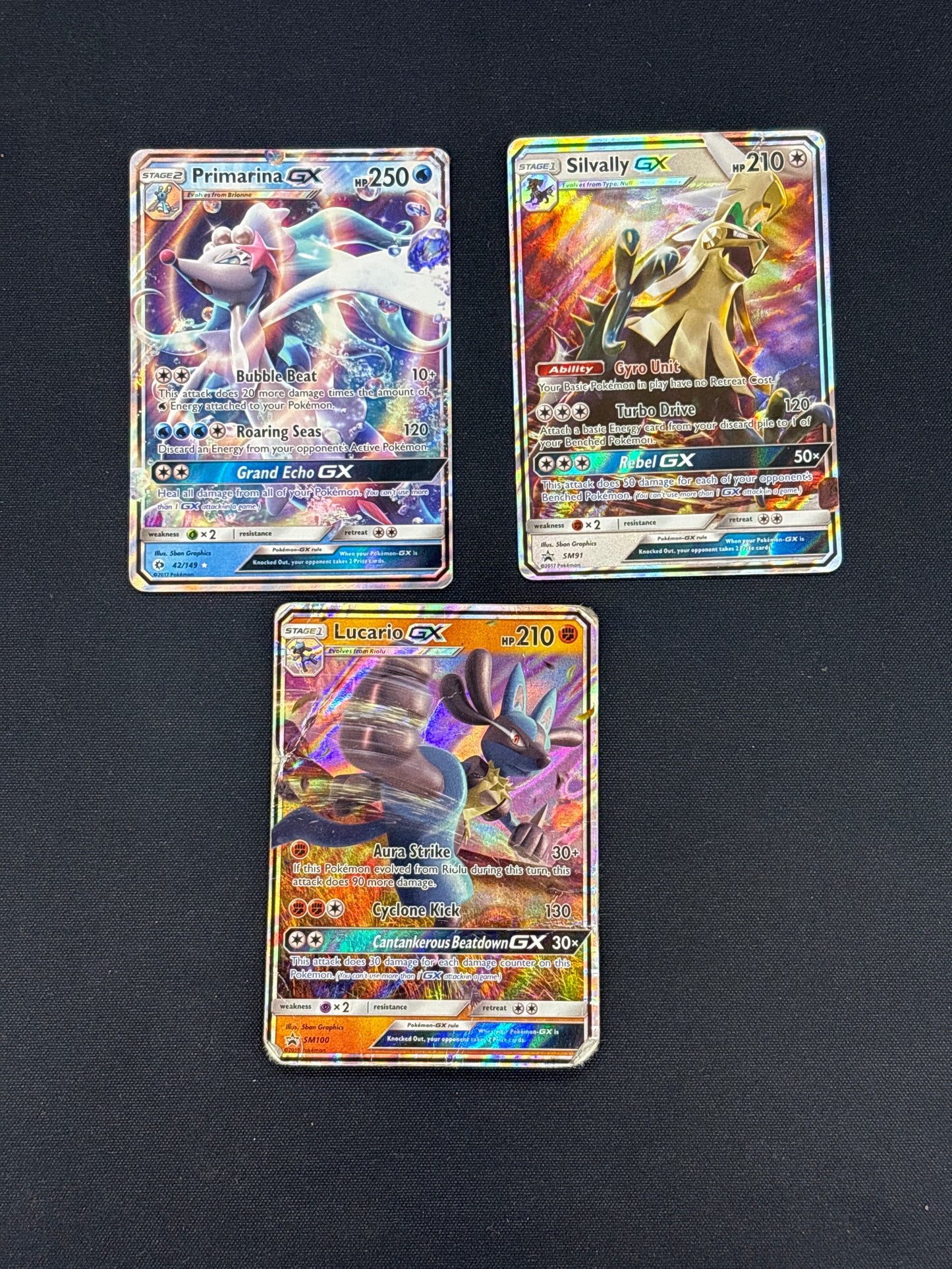 Auction Lot 185: Pokemon Sun and Moon GX Card Lot Conditions Vary