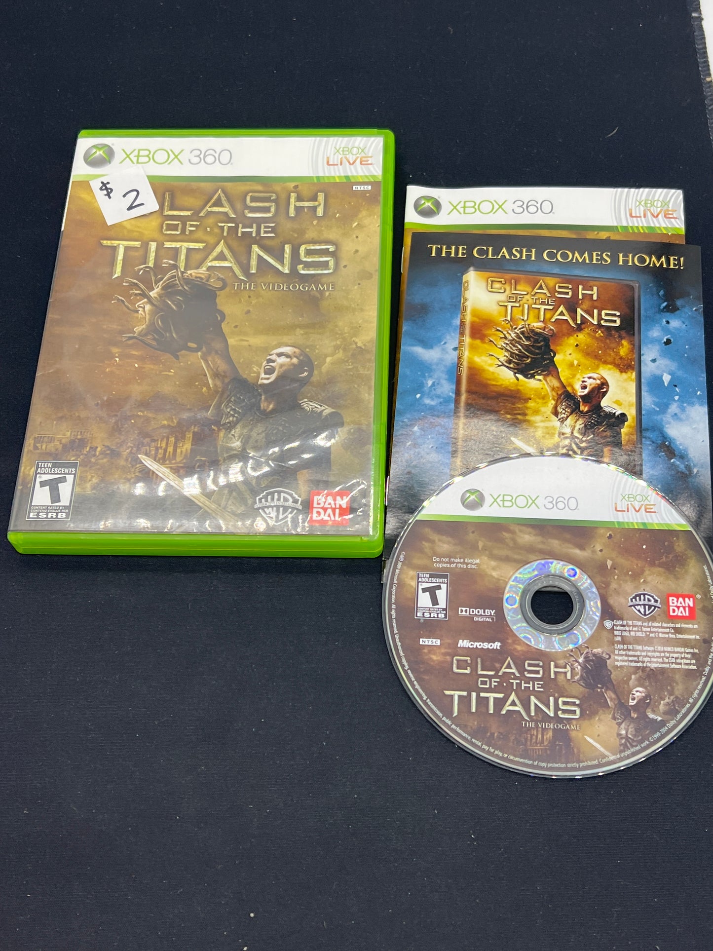 Auction Lot 1: XBOX 360 Video Game Clash of the Titans CIB