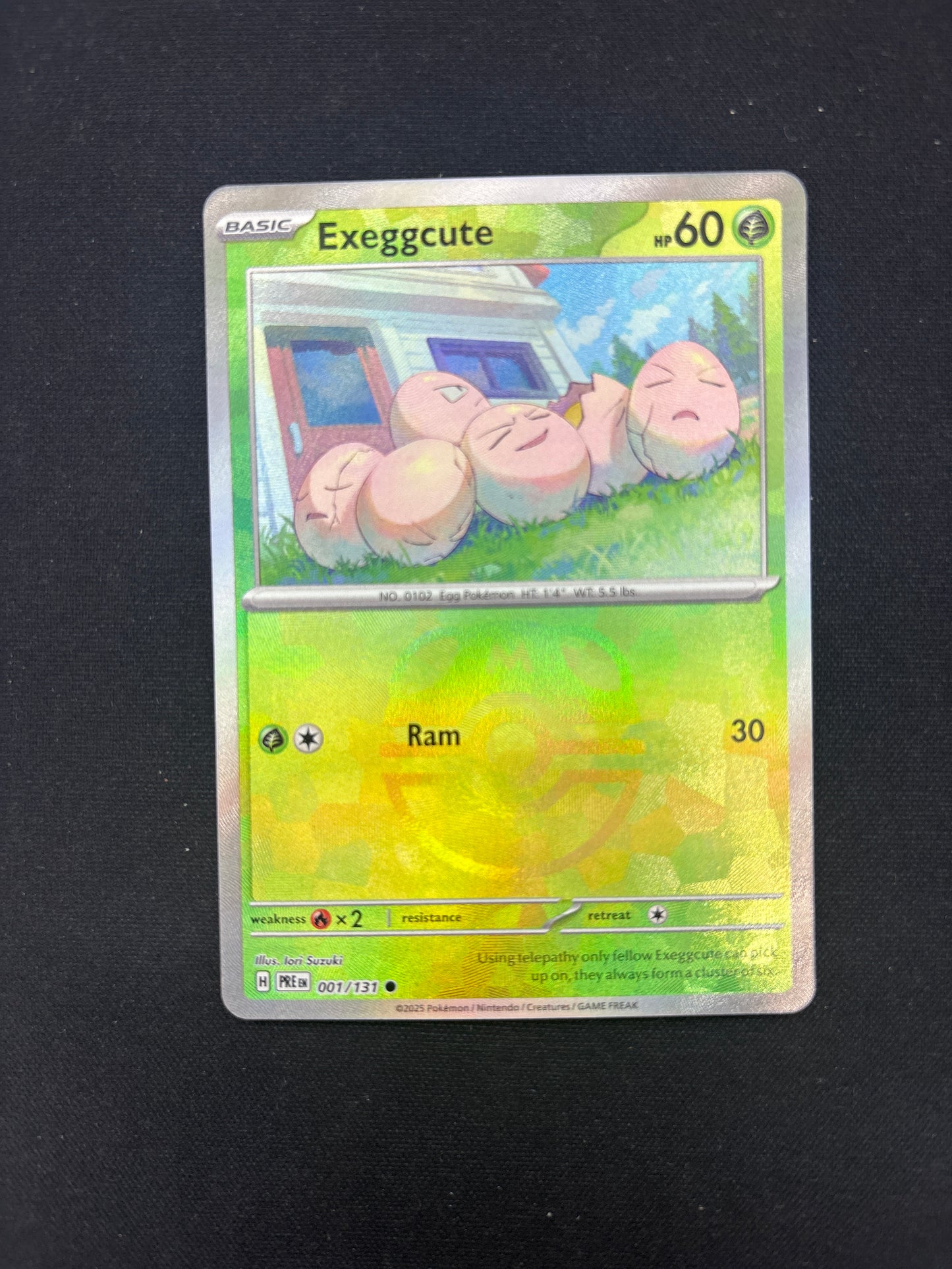 Auction Lot 249: Pokemon Card Exeggcute Master Ball Prismatic Evolutions Conditions Vary