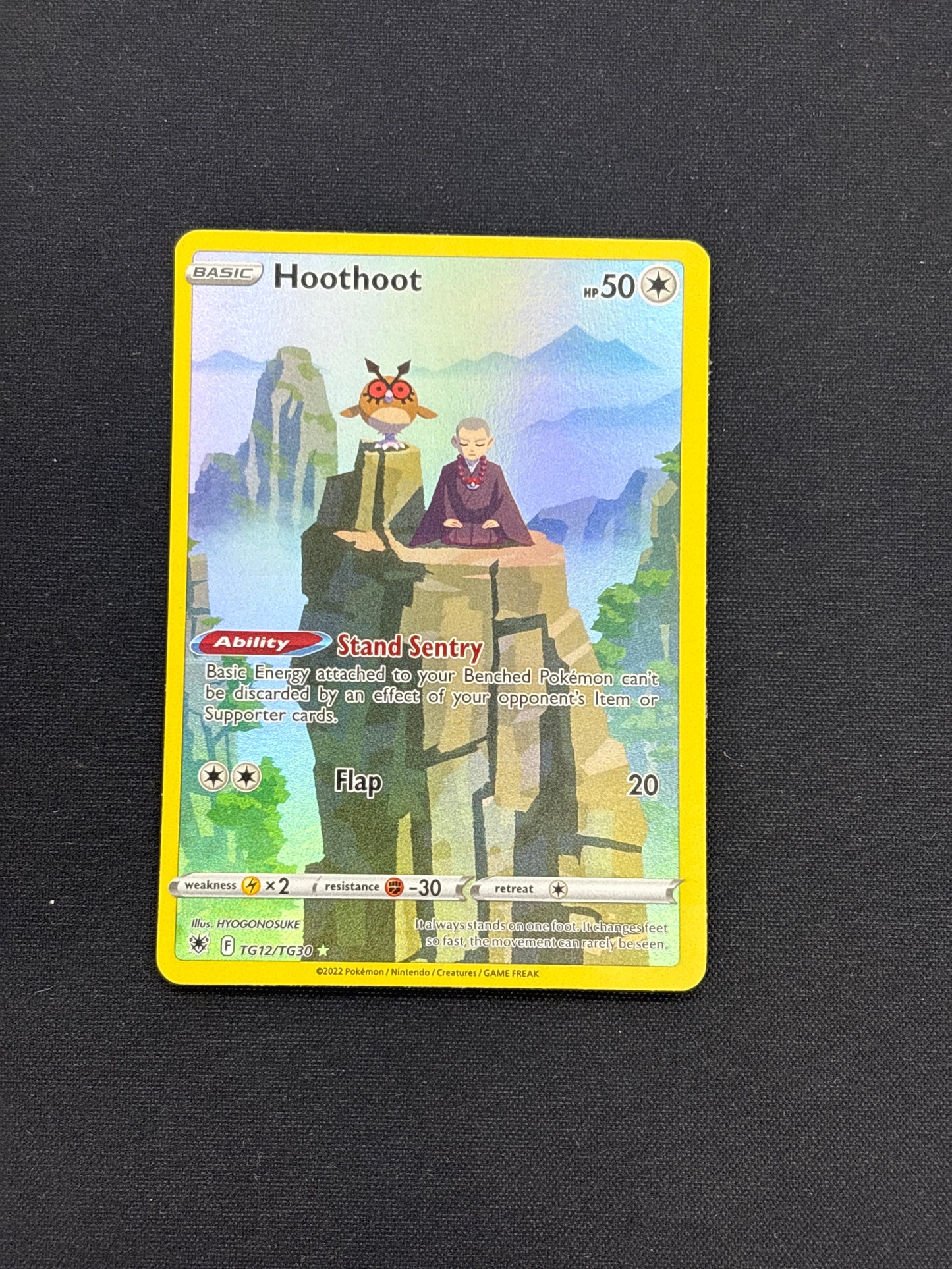 Auction Lot 282: Pokemon Hoothoot Trainer Gallery Full Art Card Conditions Vary