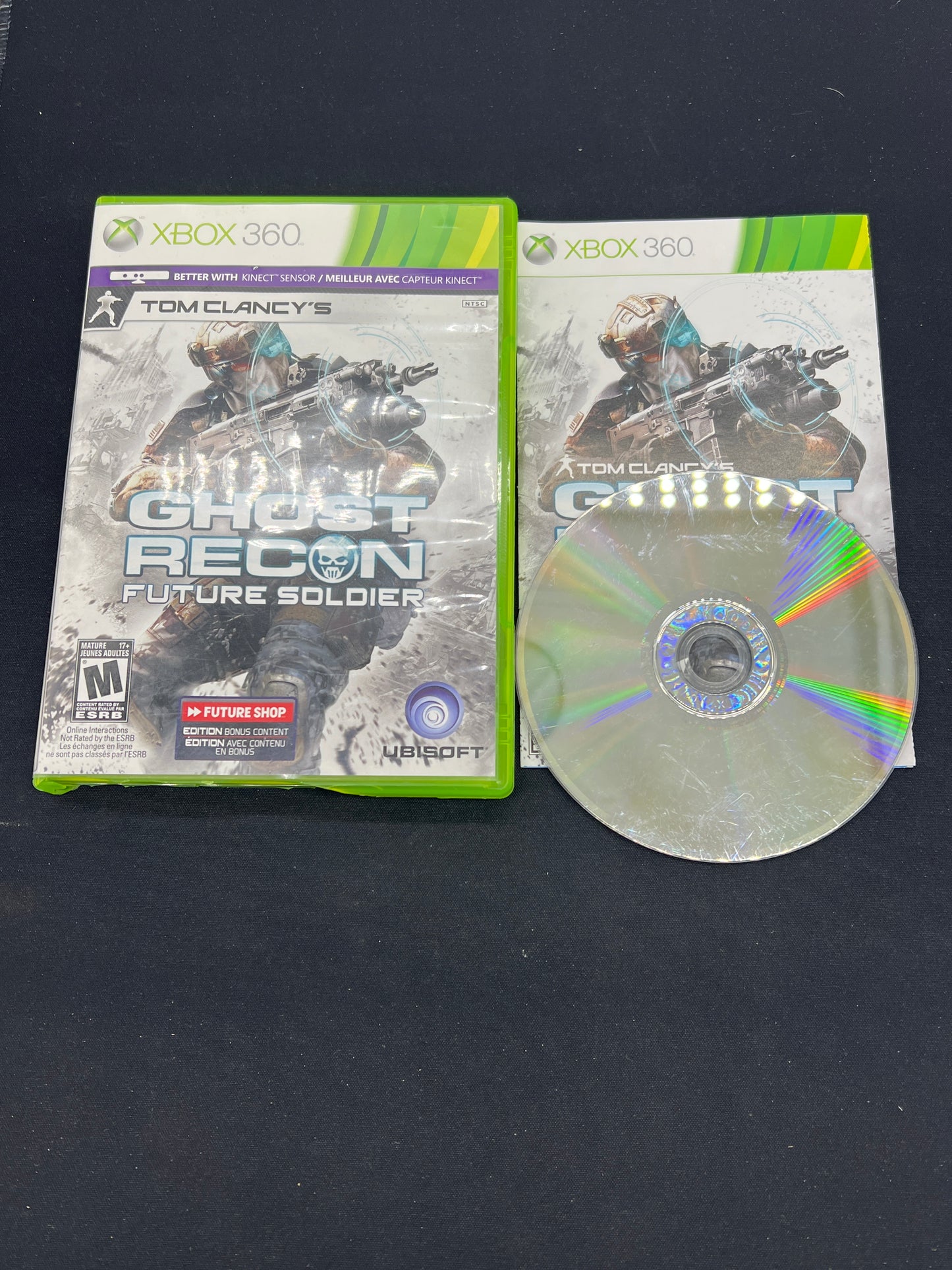 Auction Lot 29: XBOX 360 Video Game Tom Clancy's Ghost Recon Future Soldiers CIB