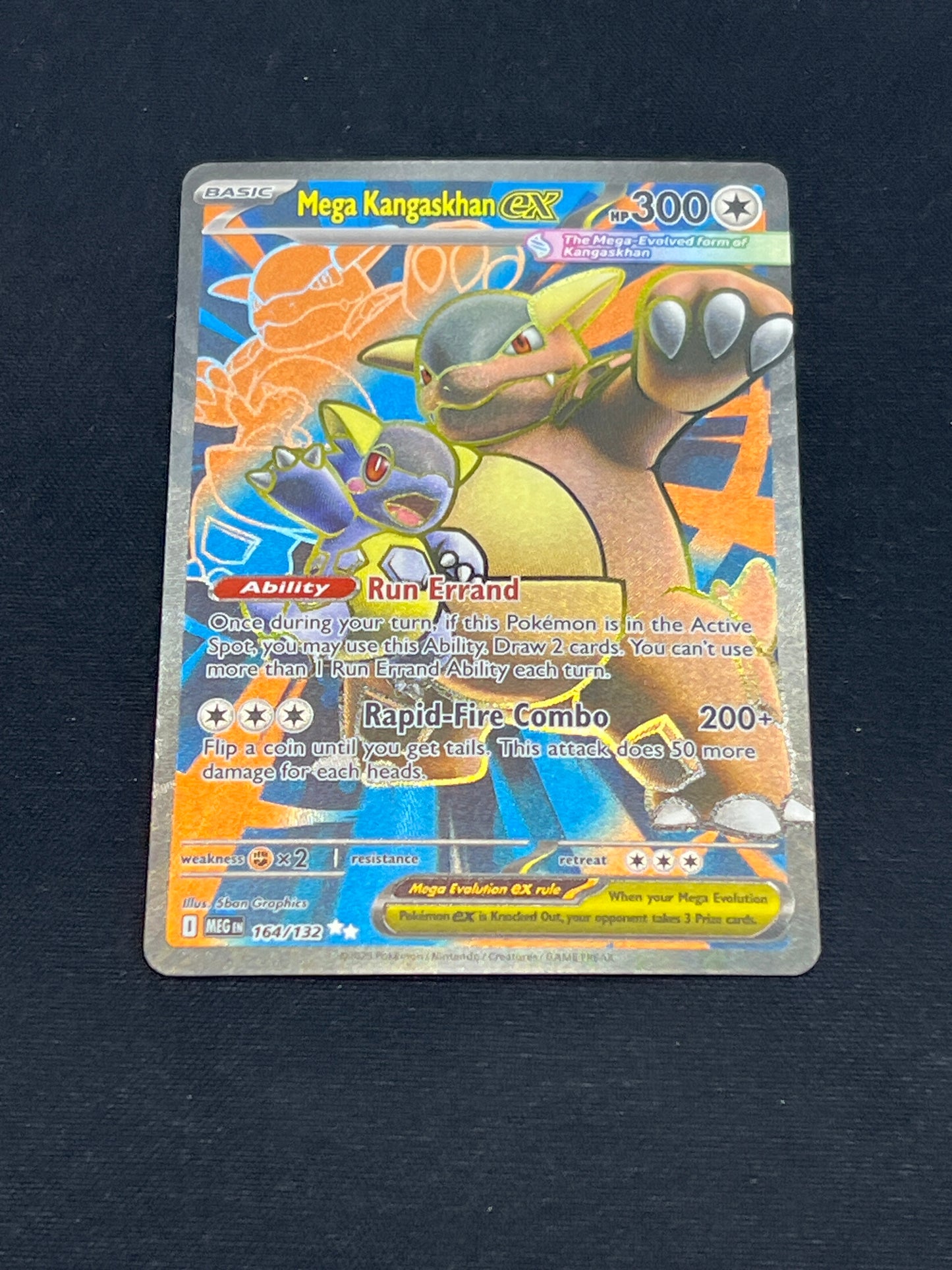 Auction Lot 302: Pokemon Cards Mega Kangaskhan EX Full Art Conditions Vary