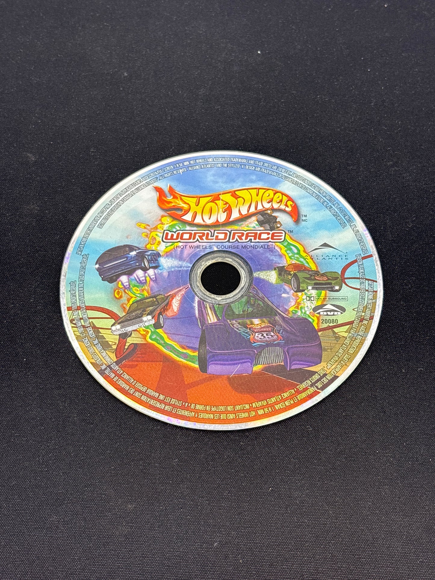 Auction Lot 100: DVD Hot Wheels World Race Movie LOOSE