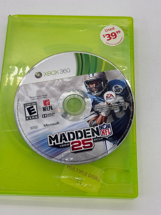 Auction Lot 307: Madden 25 Video Game XBOX 360 Loose
