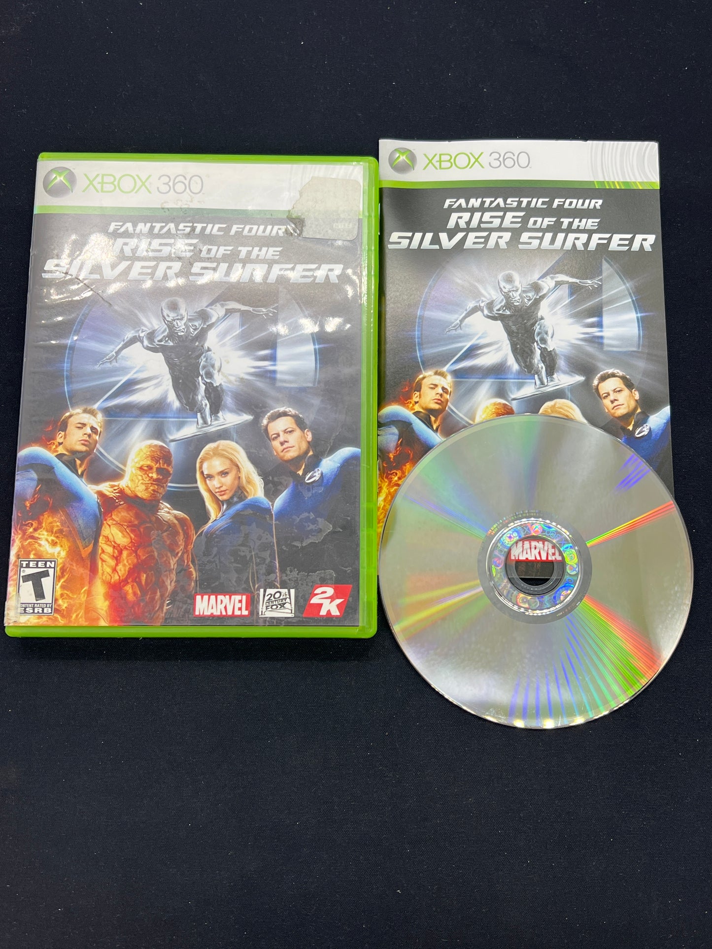 Auction Lot 66: XBOX 360 Video Game Fantastic Four Rise of the Silver Surfer CIB