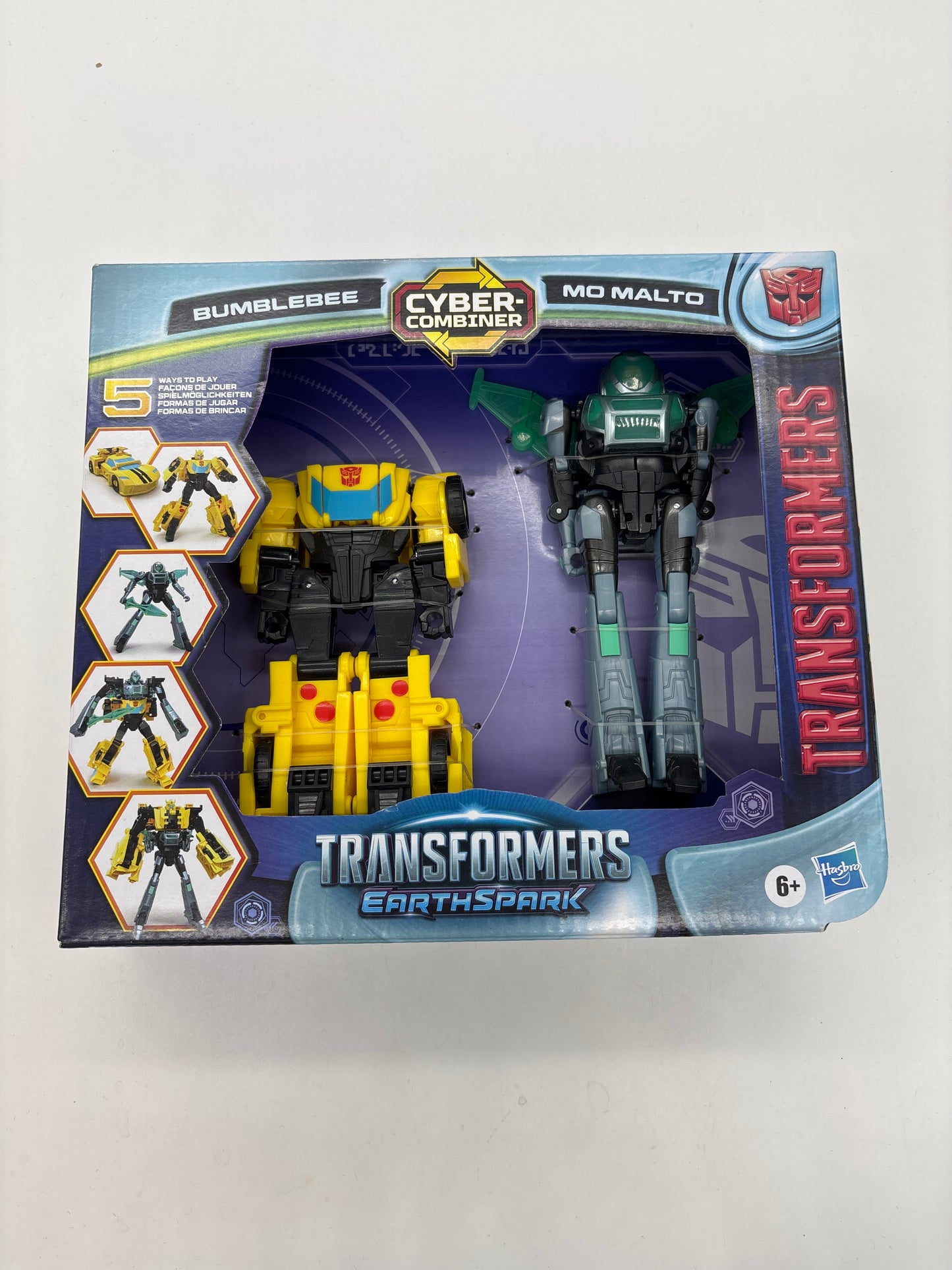 Auction Lot 9: Transformers Earthspark Bumblebee and Mo Malto Figure