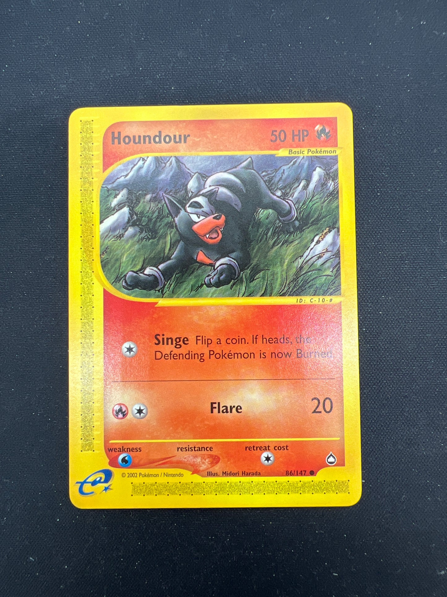 Auction Lot 142: Pokemon Cards Houndour Aquapolis Conditions Vary