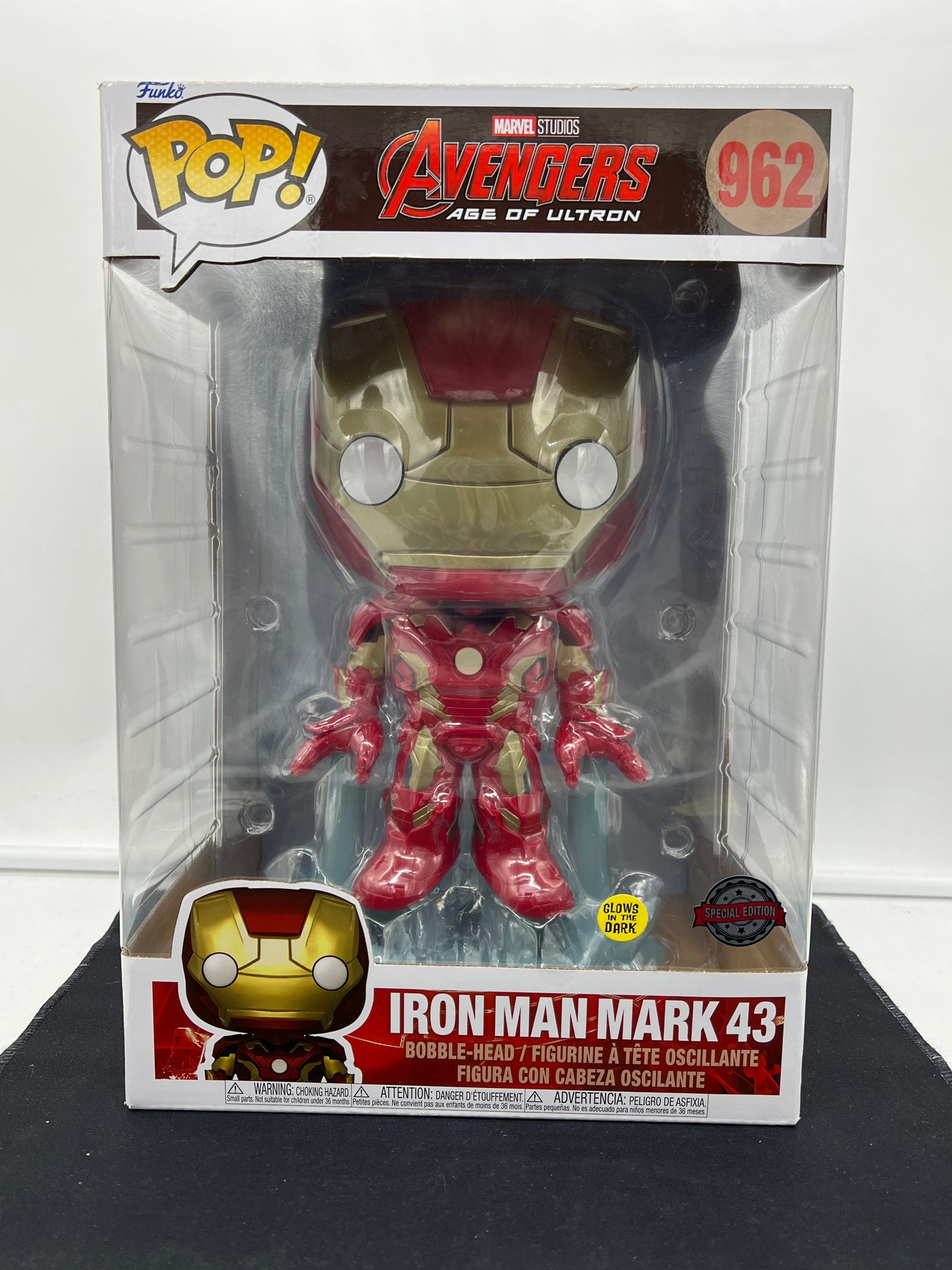 Auction Lot 204: POP Funko JUMBO Marvel Avengers Special Edition Iron Man Mark 43 962 Figure