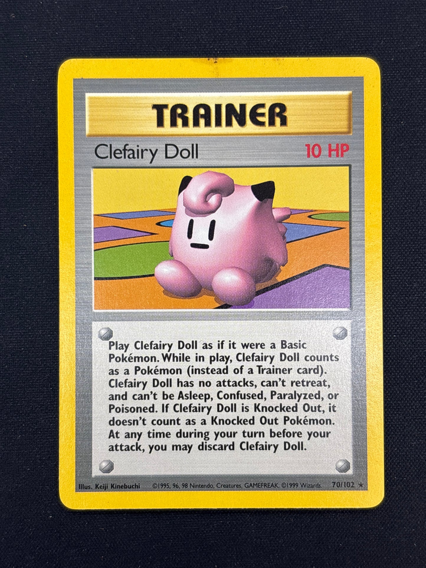 Auction Lot 82: Pokemon Card Clefairy Doll Base Set Conditions Vary