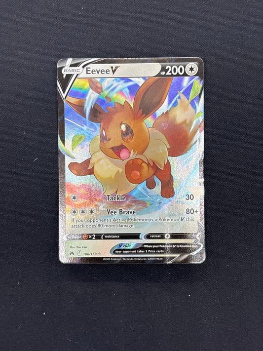 Auction Lot 323: Eevee V Full Art Pokemon Card Conditions Vary
