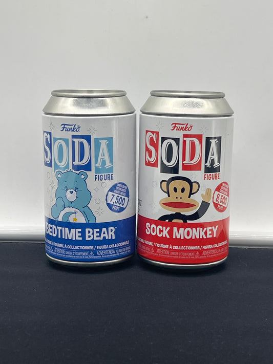 Auction Lot 72: Funko Soda Lot of 2 Bedtime Bear Sock Monkey