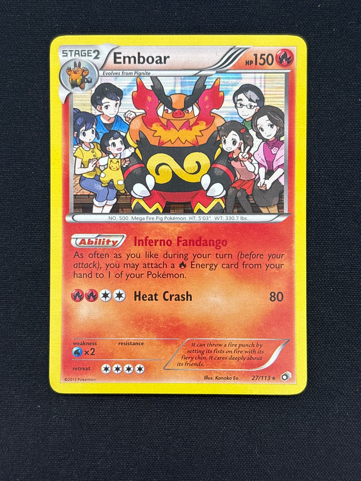 Auction Lot 26: Pokemon Card Emboar Legendary Treasures Conditions Vary