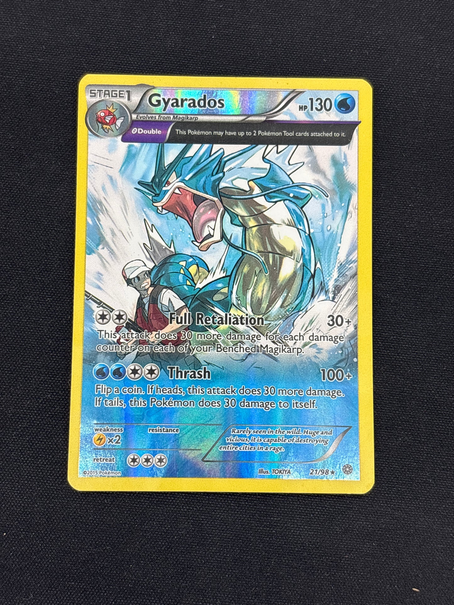 Auction Lot 241: Gyarados Reverse Holo 21/98 Pokemon Ancient Origins Card Conditions Vary