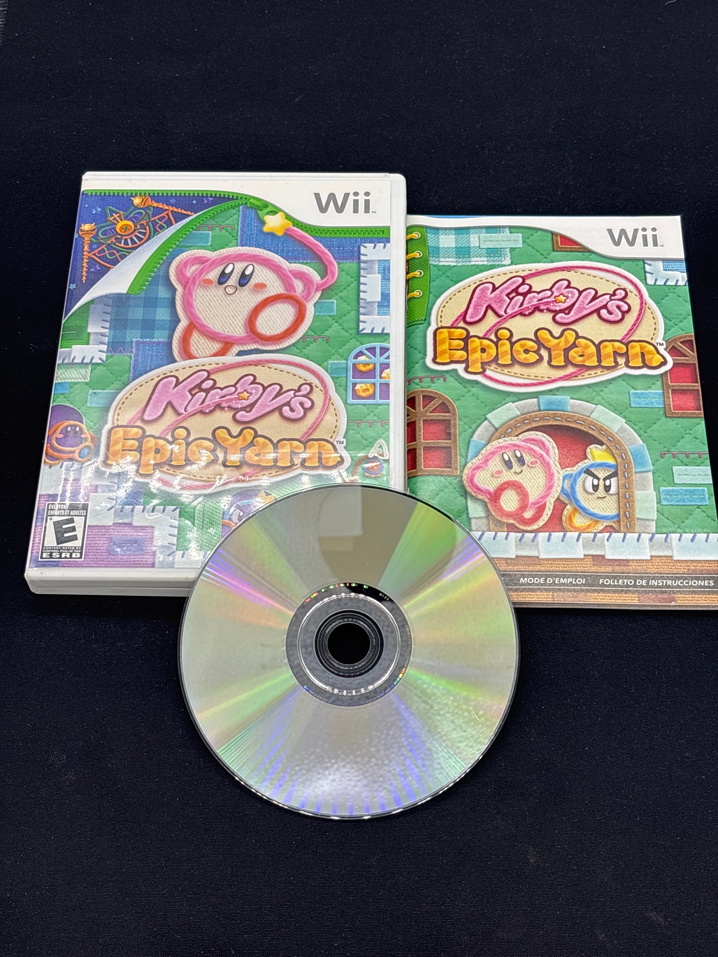 Auction Lot 299: Kirby’s Epic Yarn Video Game Nintendo WII CIB
