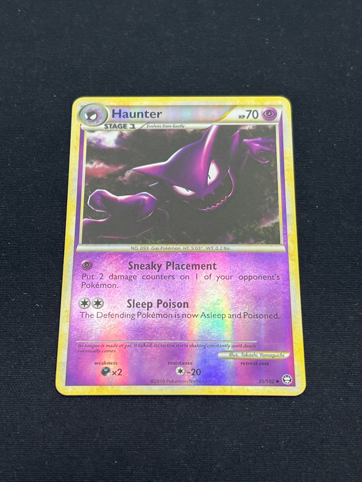 Auction Lot 60: Pokemon Cards Haunter Reverse Holo Condition Vary