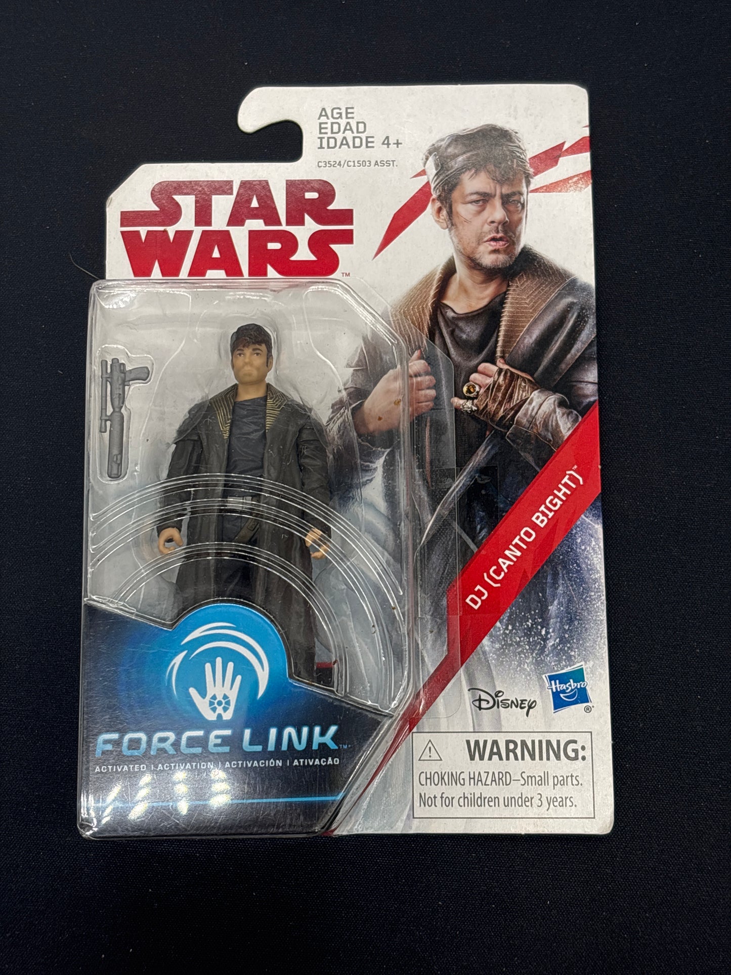 Auction Lot 79: Star Wars DJ Canto Bight Force Link Hasbro Figure