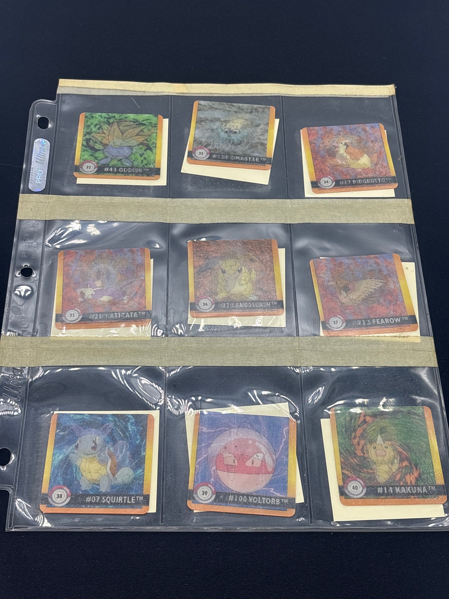 Auction Lot 29: Pokemon Stickers Lenticular Lot 3