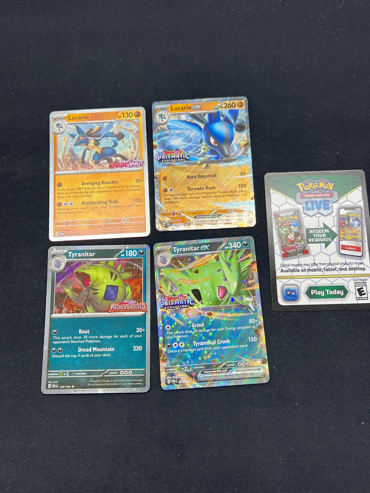 Auction Lot 174: Pokemon Cards Lot of 4 Prismatic Evolutions Promo Full Set Conditions Vary