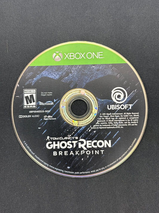 Auction Lot 365: Tom Clancy Ghost Recon Breakpoint Video Game XBOX One Loose