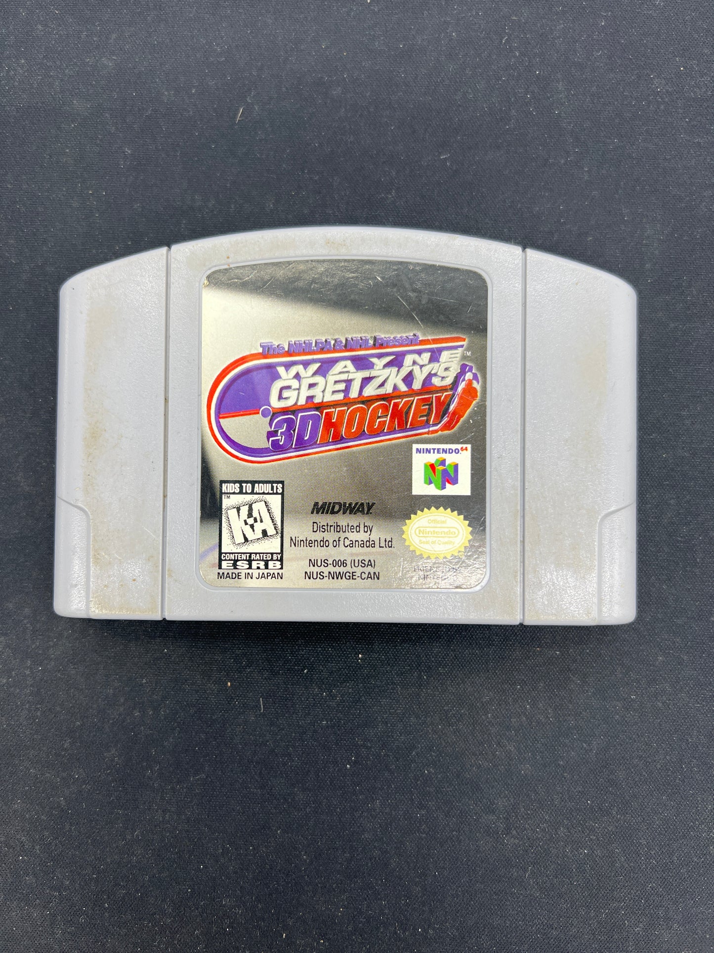 Auction Lot 63: Nintendo N64 Video Game Wayne Gretzky 3D Hockey Loose