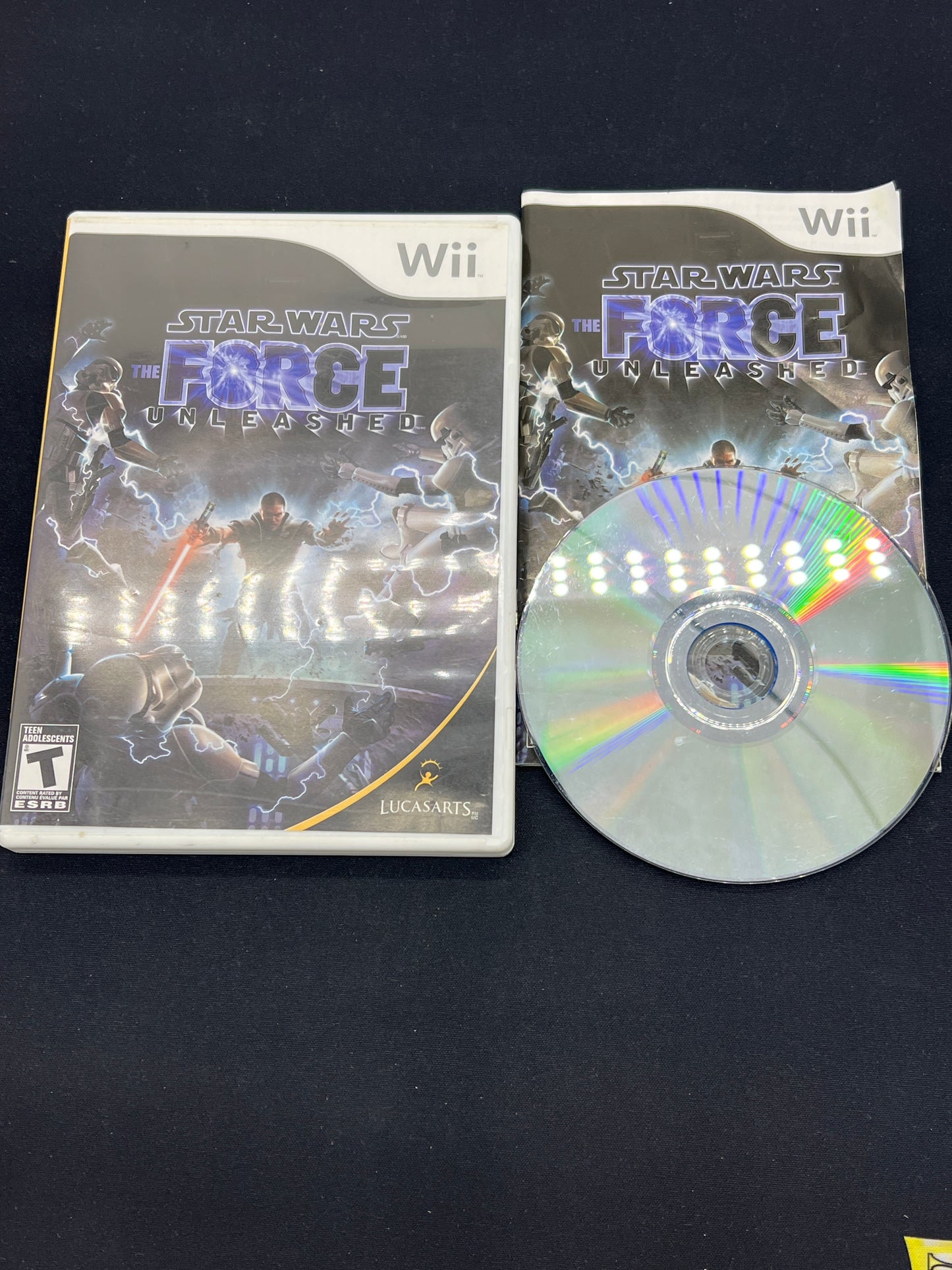 Auction Lot 185: Wii Video Game Star Wars Force Unleashed CIB