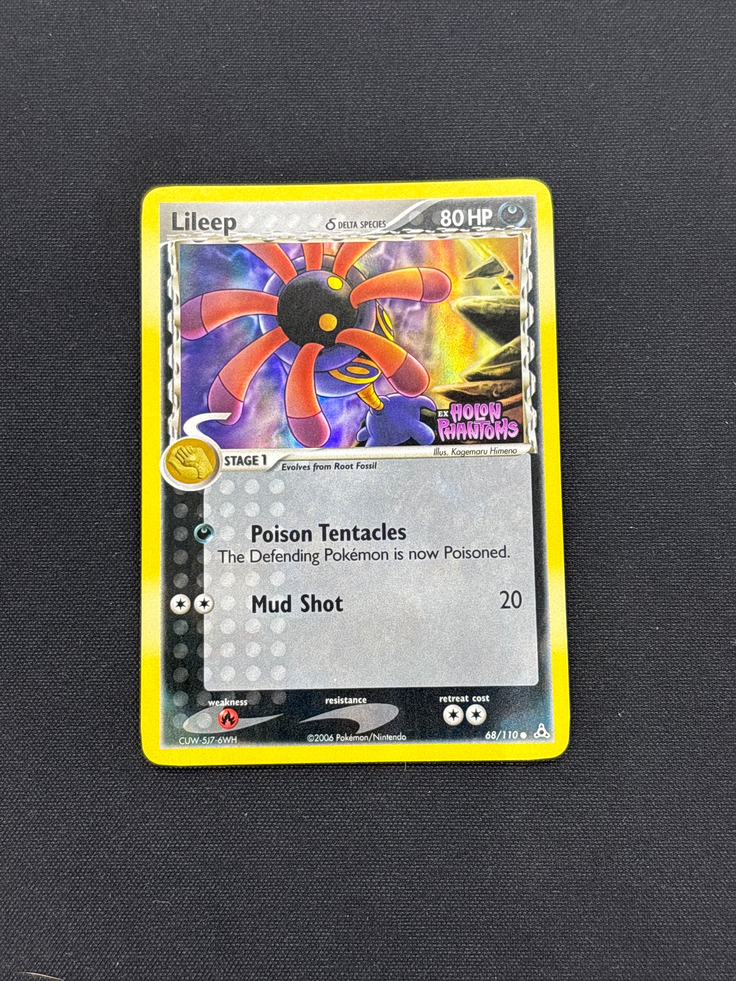 Auction Lot 7: Lileep Stamped Holo Pokemon EX Holon Phantoms Card Conditions Vary