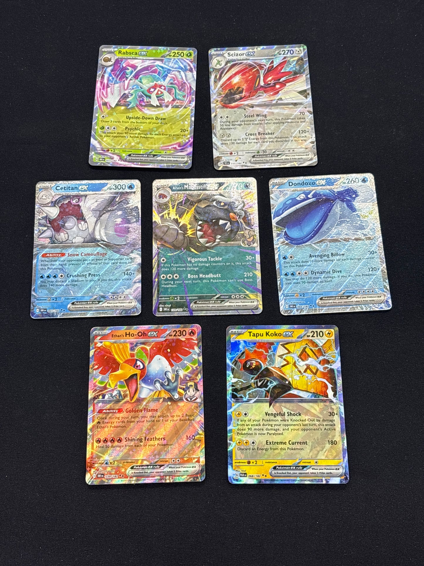 Auction Lot 265: Pokemon EX Card Lot Conditions Vary