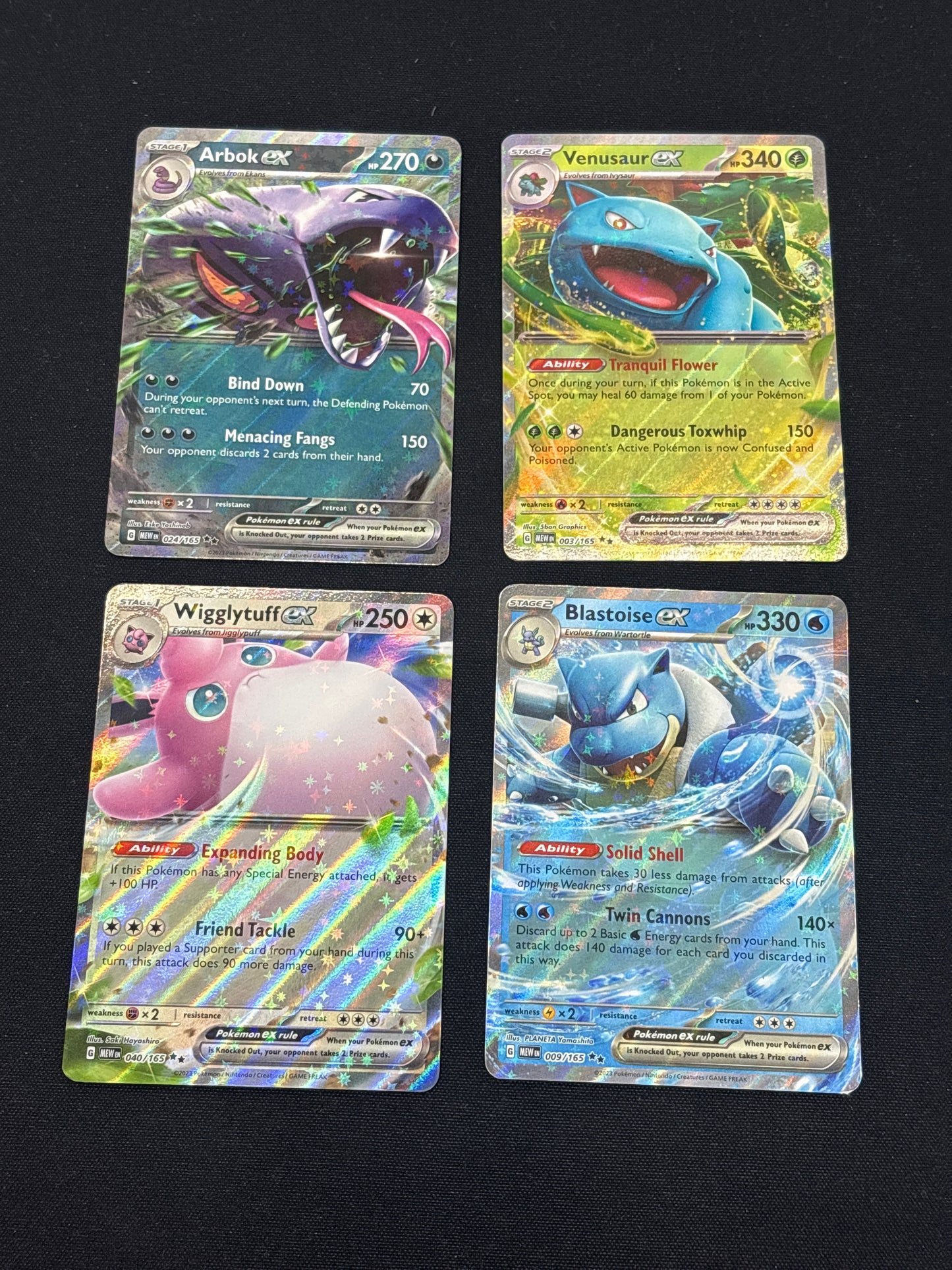 Auction Lot 419: Pokemon Cards Lot of 4 EX 151 Conditions Vary