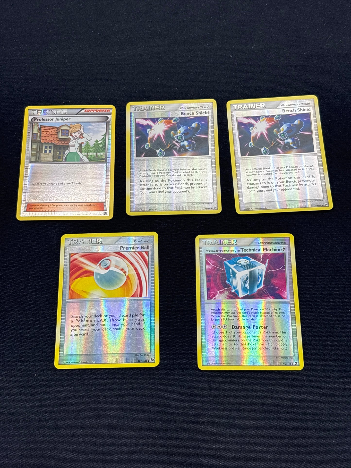Auction Lot 44: Pokemon Mid Era Reverse Holo Trainer Card Lot 2 Conditions Vary