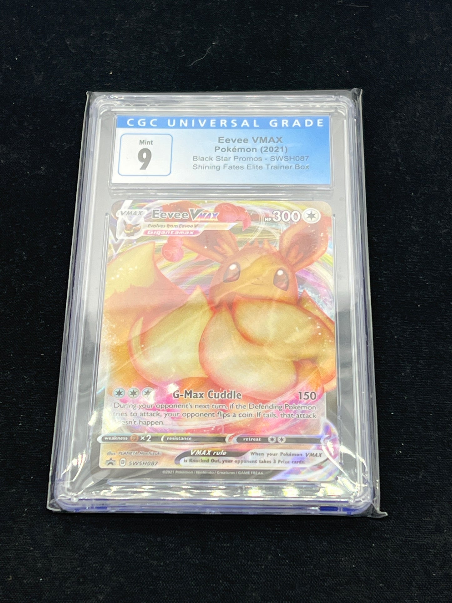 Auction Lot 288: CGC 9 Graded Eevee VMAX Shining Fates ETB Promo