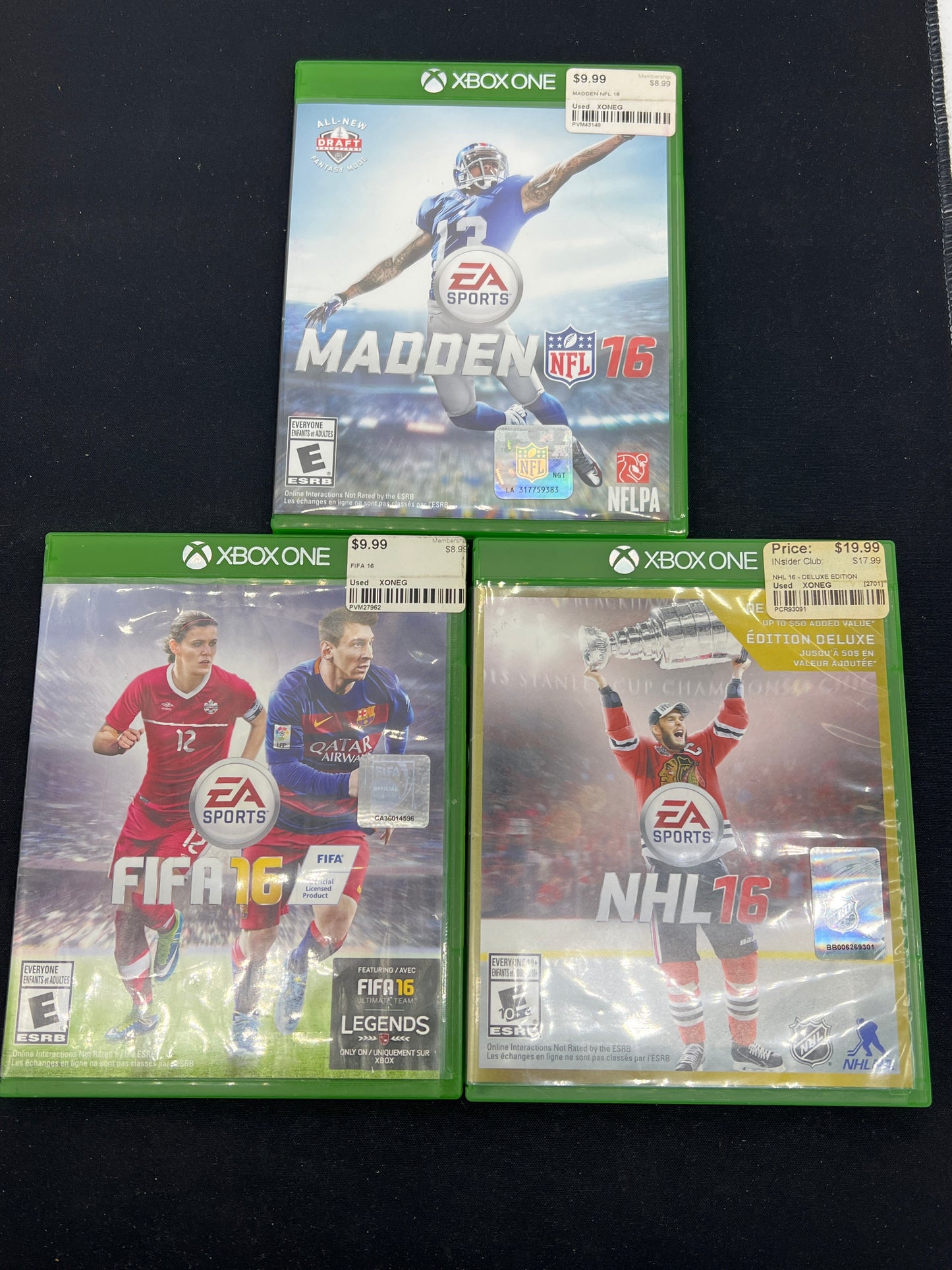 Auction Lot 234: XBOX One Video Games Assorted Lot of 3 Sports Games Lot 6