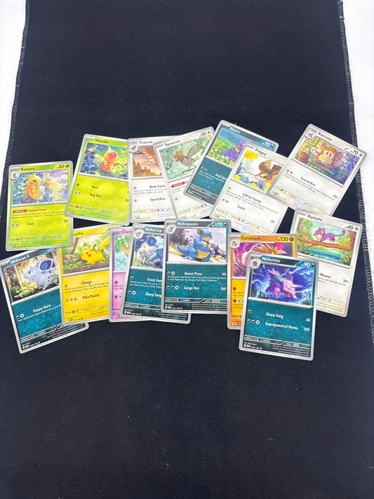 Auction Lot 13: Pokemon Cards SV 151 Commons Uncommons Lot Conditions Vary