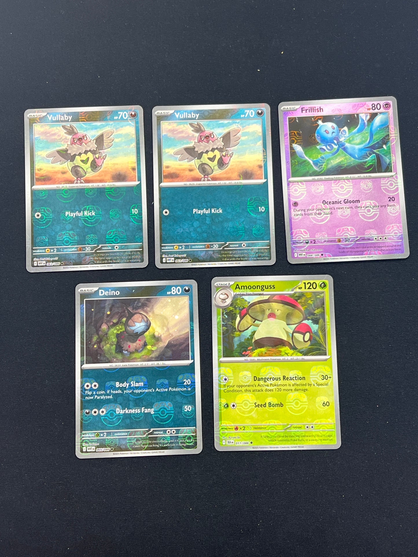 Auction Lot 91: Pokemon Cards Masterball Holo Conditions Vary