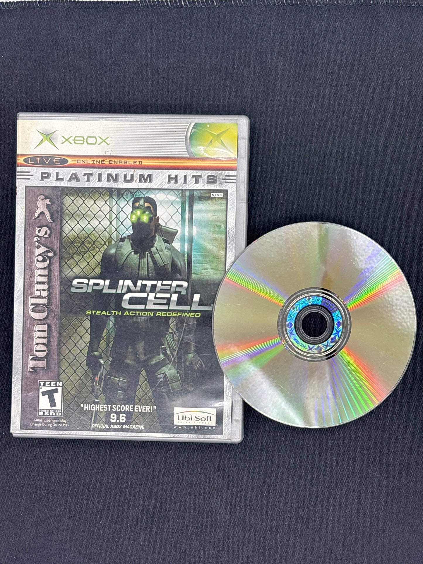 Auction Lot 366: Tom Clancy Splinter Cell Stealth Action Defined Video Game XBOX Missing Manual
